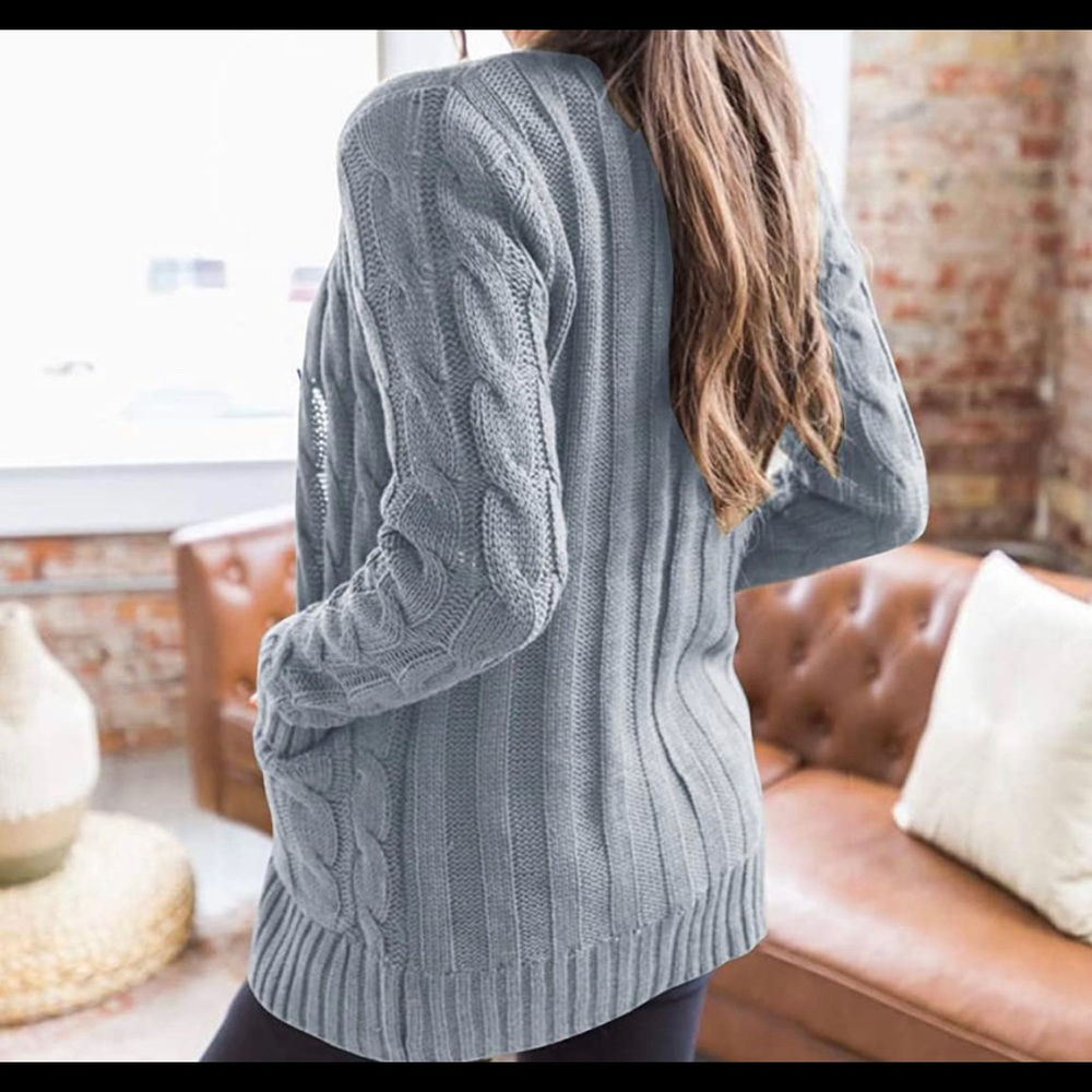 Cable knit sweater